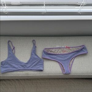 Free People Lilac Two-Piece Bikini Set